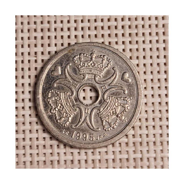 Denmark 1 Krone 1995 KM-873 VF/XF
