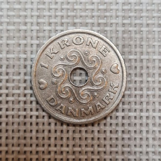 Denmark 1 Krone 1996 KM-873 VF/XF