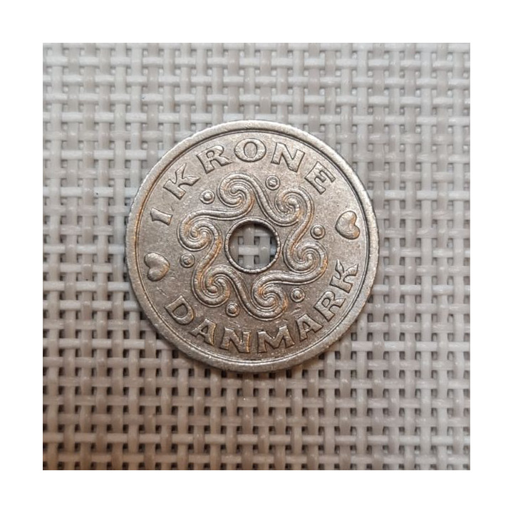 Denmark 1 Krone 1996 KM-873 VF/XF