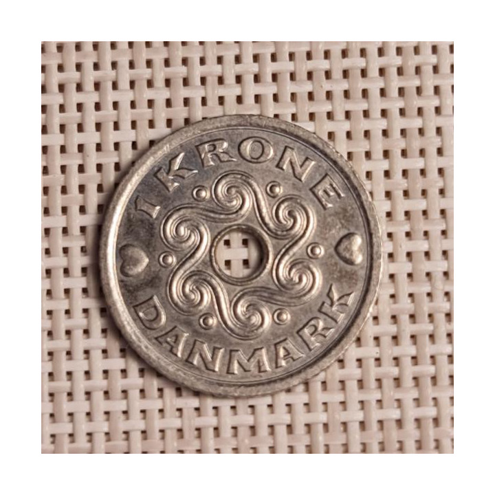 Denmark 1 Krone 1998 KM-873 VF/XF