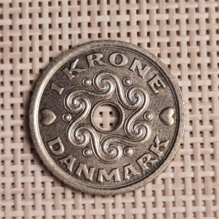 Denmark 1 Krone 1999 KM-873 VF/XF