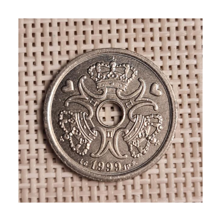 Denmark 1 Krone 1999 KM-873 VF/XF