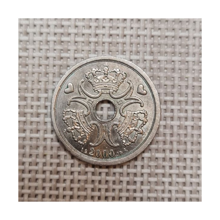Denmark 1 Krone 2000 KM-873 VF/XF