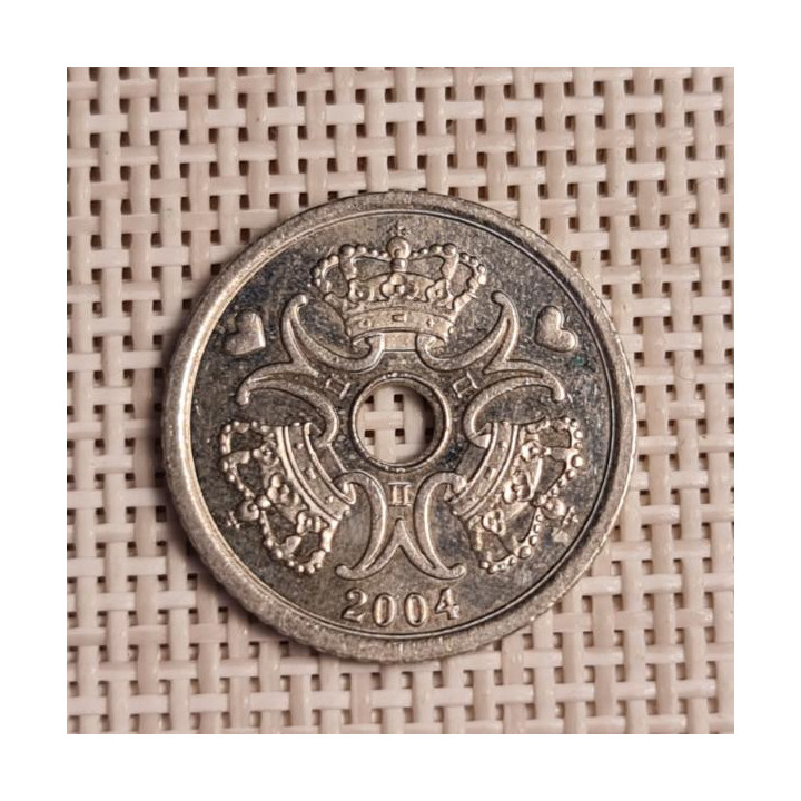 Denmark 1 Krone 2004 KM-873 VF/XF
