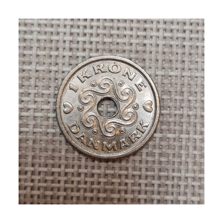 Denmark 1 Krone 2005 KM-873 VF/XF