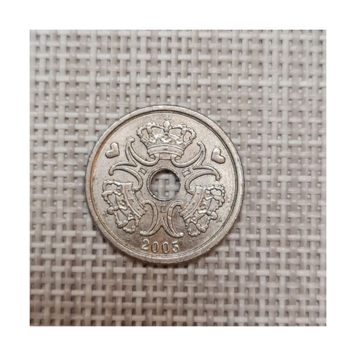Denmark 1 Krone 2005 KM-873 VF/XF
