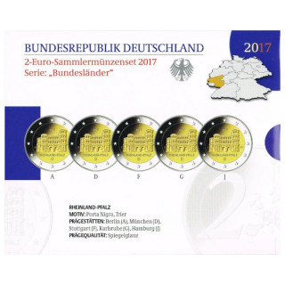 Germany Official 2 Euro Set 2017 Proof