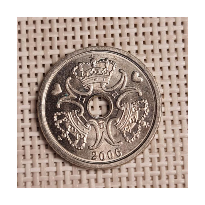 Denmark 1 Krone 2006 KM-873 VF/XF
