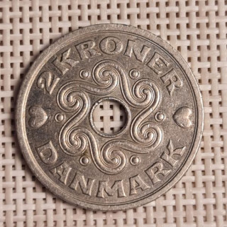 Denmark 2 Kroner 1992 KM-874 VF/XF