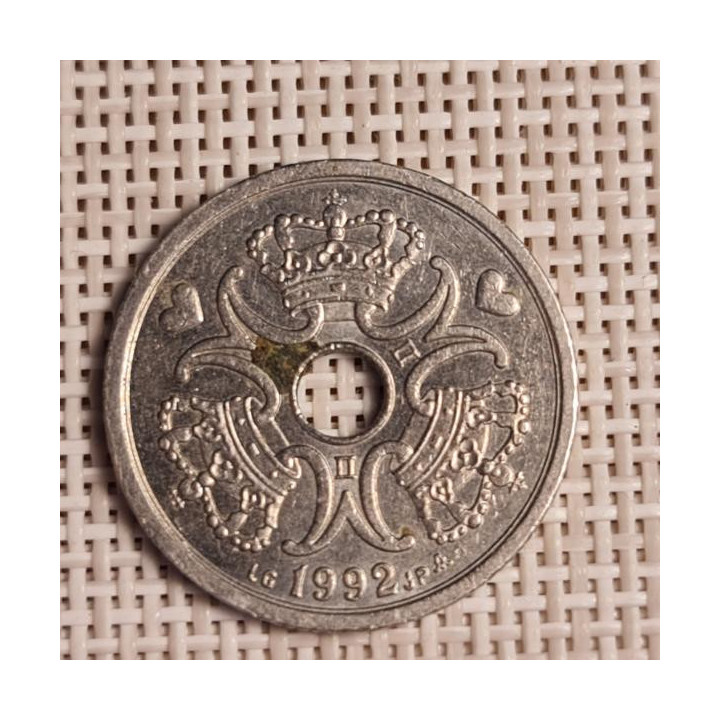 Denmark 2 Kroner 1992 KM-874 VF/XF