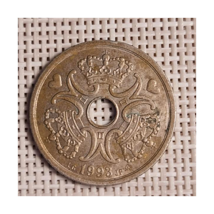 Denmark 2 Kroner 1993 KM-874 VF/XF