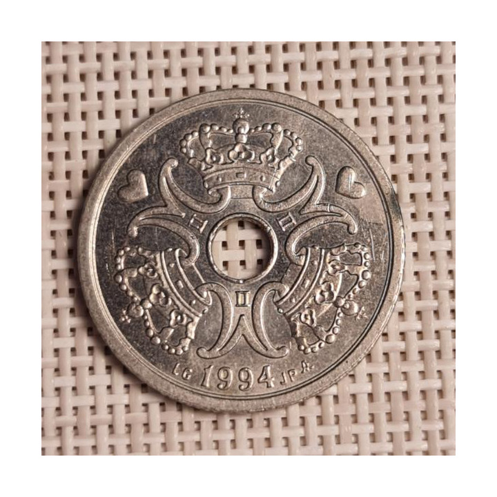 Denmark 2 Kroner 1994 KM-874 VF/XF