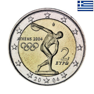 Greece 2 Euro 2004 "Olympic Games" UNC