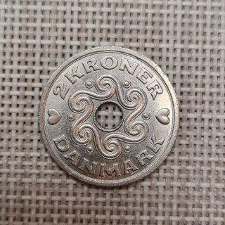 Denmark 2 Kroner 1997 KM-874 VF/XF