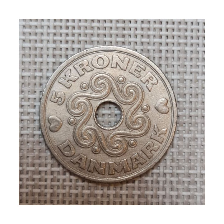Denmark 5 Kroner 1995 KM-869 VF/XF