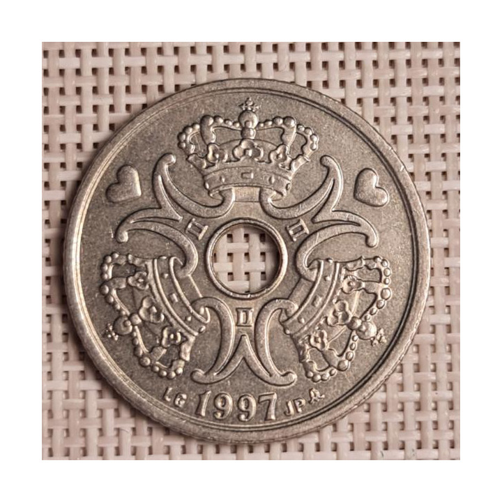 Denmark 5 Kroner 1997 KM-869 VF/XF