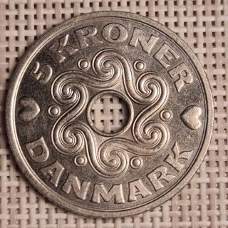 Denmark 5 Kroner 1998 KM-869 VF/XF