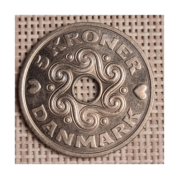 Denmark 5 Kroner 1998 KM-869 VF/XF