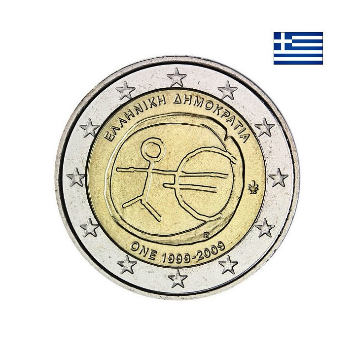 Greece 2 Euro 2009 "EMU" UNC