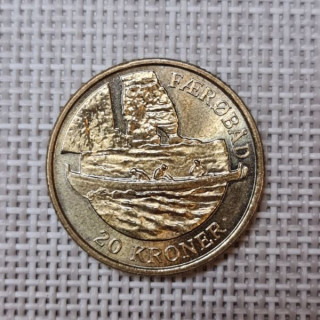 Denmark 20 Kroner 2009 "Faroese Boat" KM-936 XF