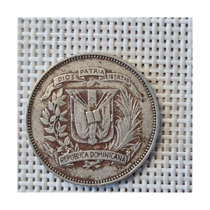 Dominican Republic 25 Centavos 1972 KM-20a.1 VF