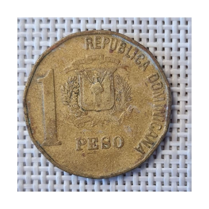 Dominican Republic 1 Peso 1991 KM-80.1 VF