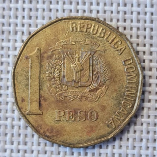 Dominican Republic 1 Peso 1993 KM-80.1 VF