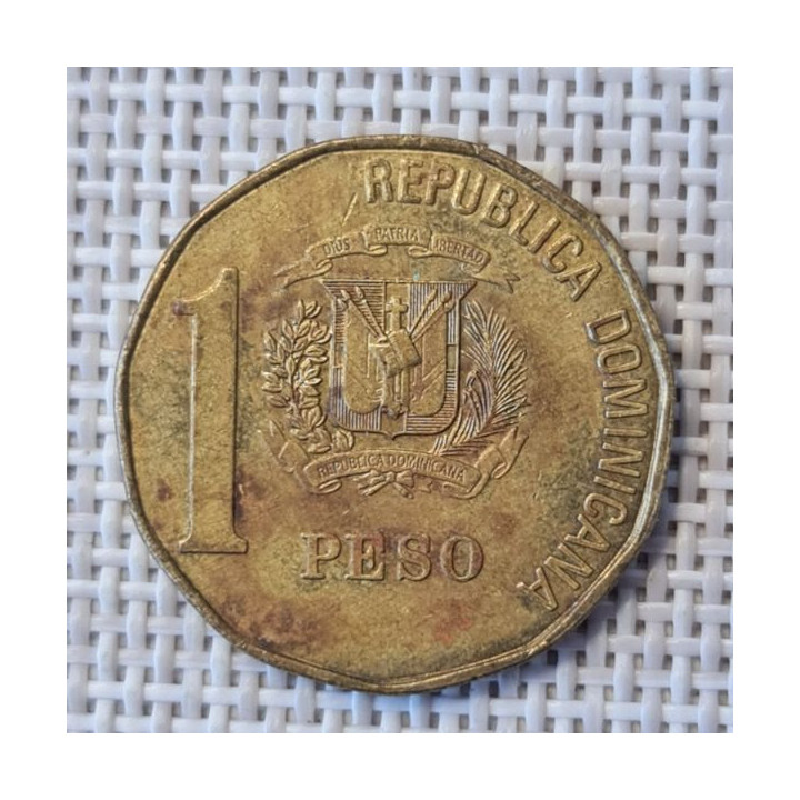 Dominican Republic 1 Peso 1993 KM-80.1 VF