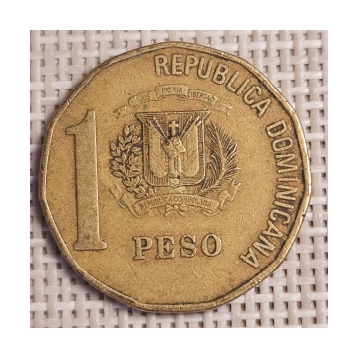 Dominican Republic 1 Peso 1997 KM-80.1 VF