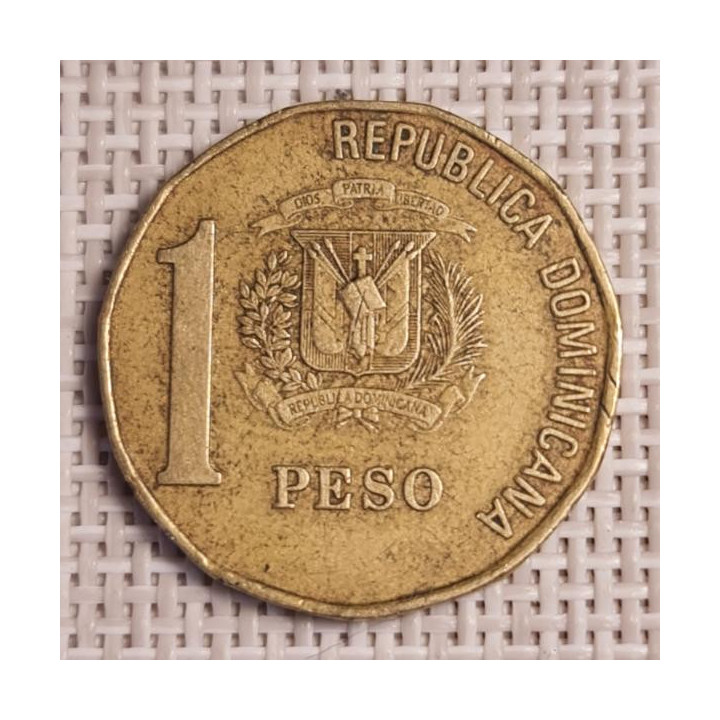 Dominican Republic 1 Peso 2002 KM-80.1 VF
