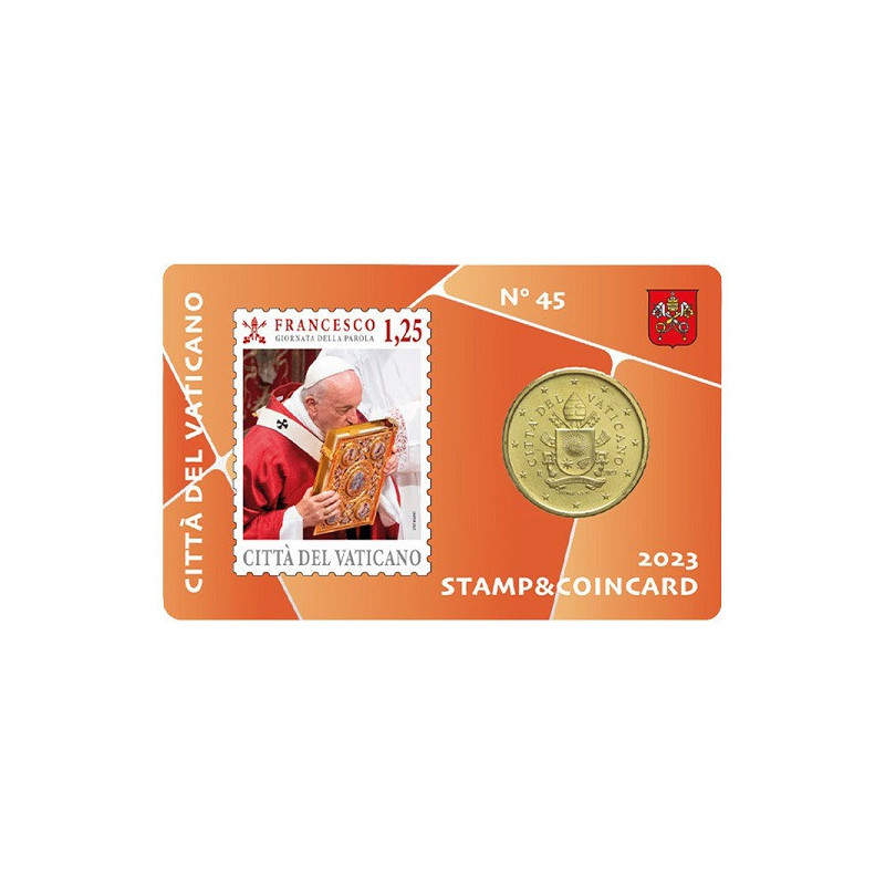 Vatican City 50 Euro Cent 2023 No. 45 (Coin Card) BU