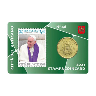 Vatican City 50 Euro Cent 2023 No. 46 (Coin Card) BU