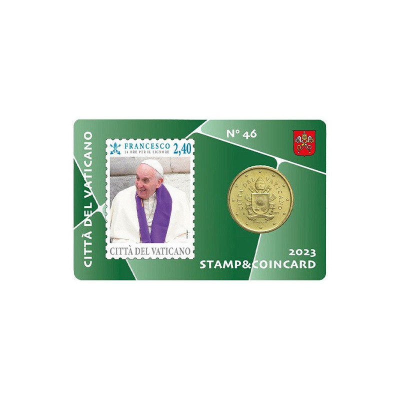 Vatican City 50 Euro Cent 2023 No. 46 (Coin Card) BU