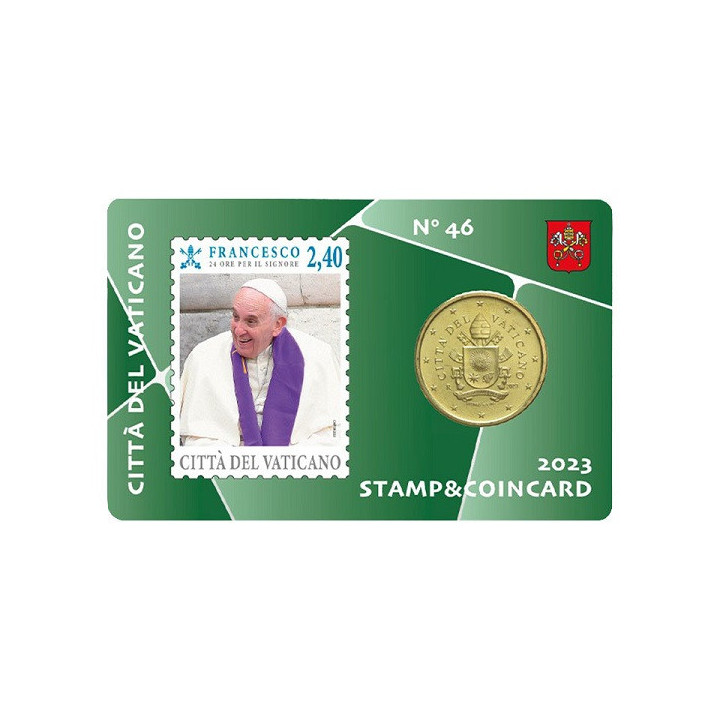 Vatican City 50 Euro Cent 2023 No. 46 (Coin Card) BU