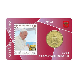 Vatican City 50 Euro Cent 2023 No. 47 (Coin Card) BU
