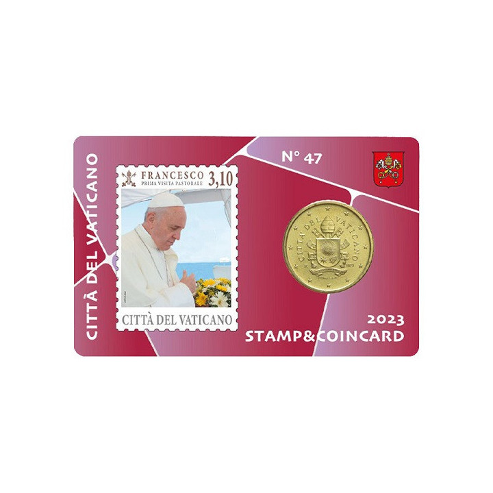 Vatican City 50 Euro Cent 2023 No. 47 (Coin Card) BU