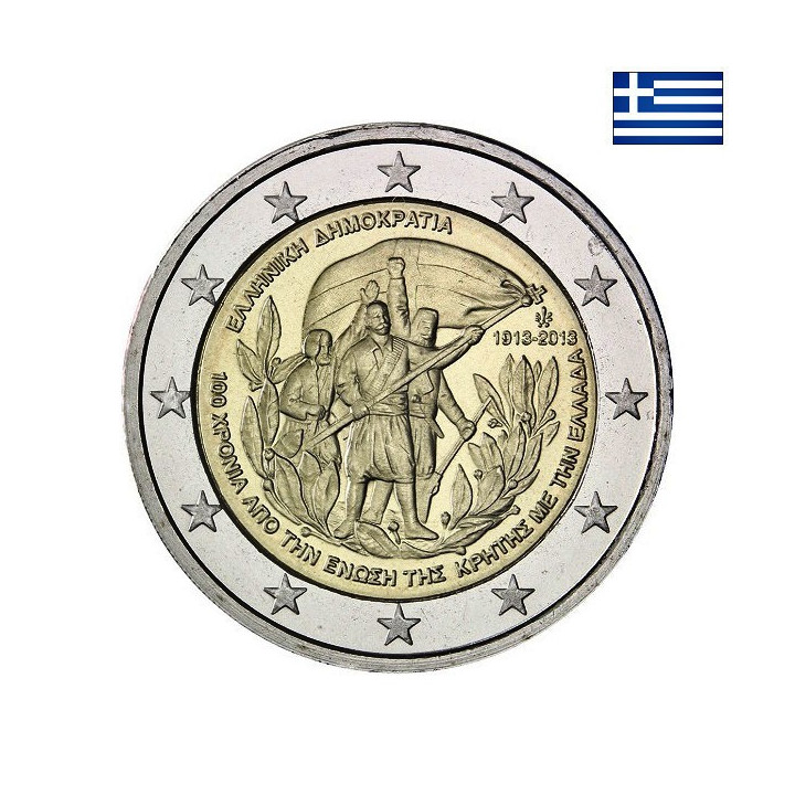 Greece 2 Euro 2013 "Crete Union" UNC
