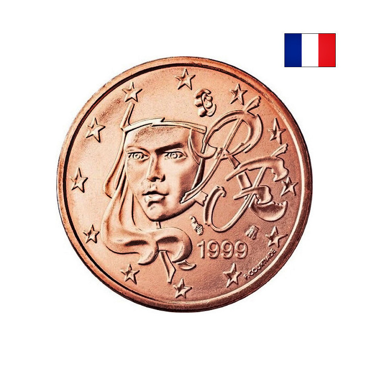 France 2 Euro Cent 1999 KM-1283 UNC