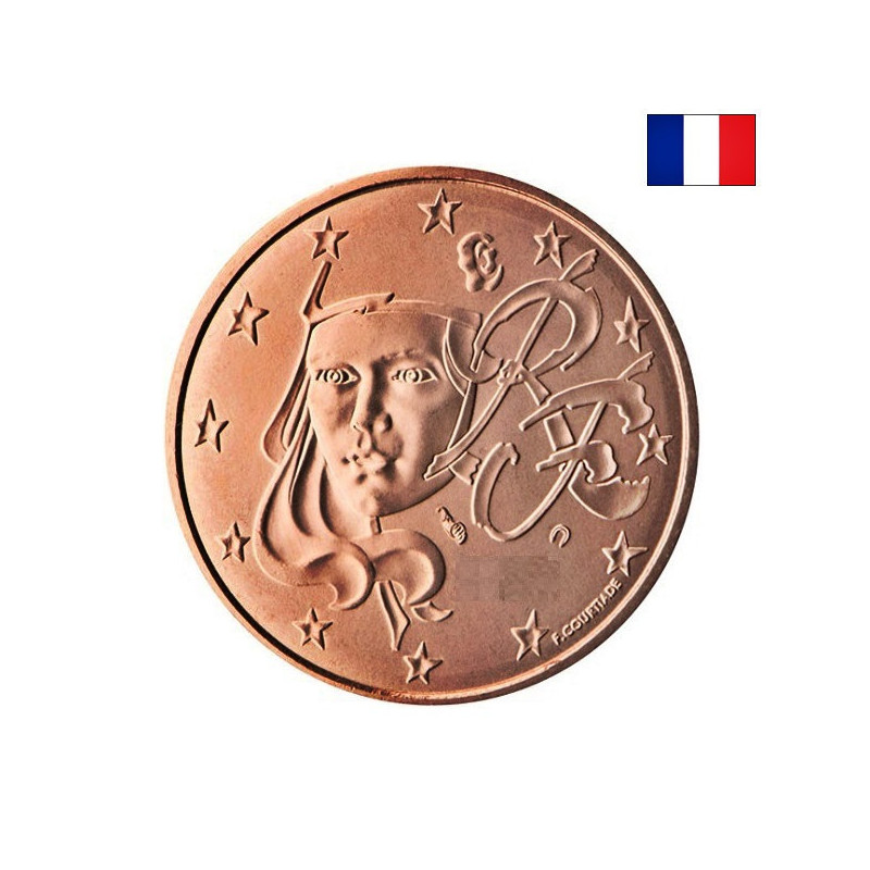 France 1 Euro Cent 2001 KM-1282 UNC