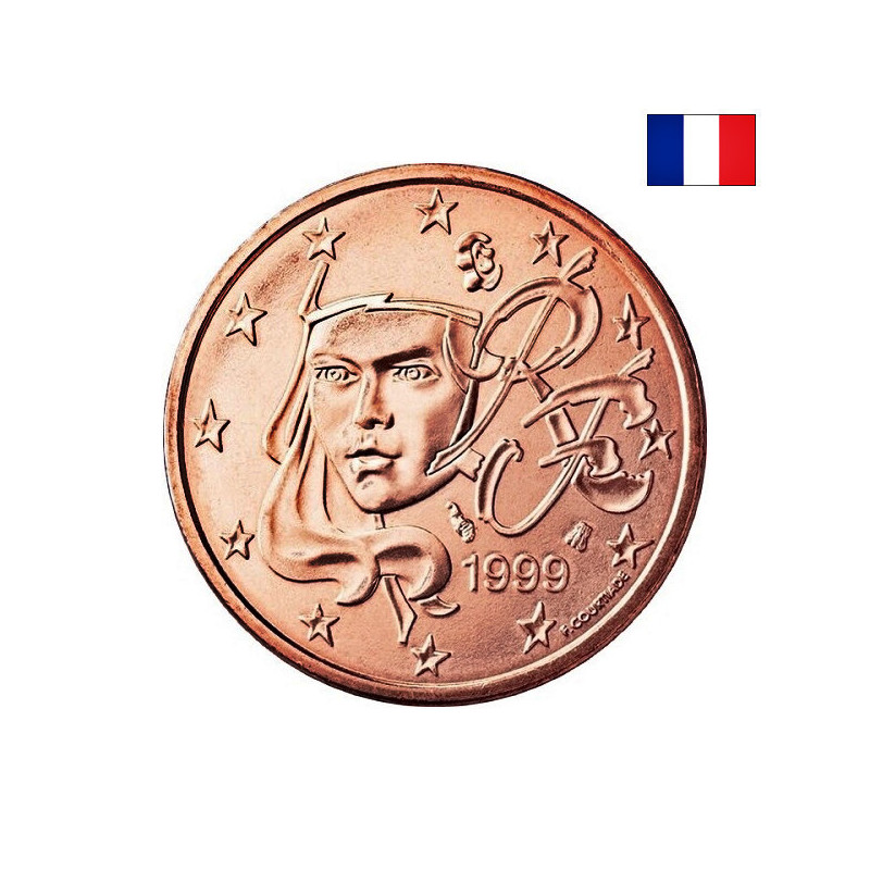 France 1 Euro Cent 1999 KM-1282 UNC
