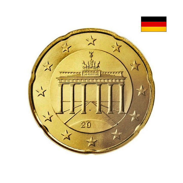 Germany 20 Euro Cent 2002 G KM-211 UNC
