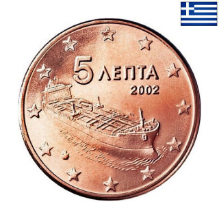 Greece 5 Euro Cent 2002 KM-183 UNC