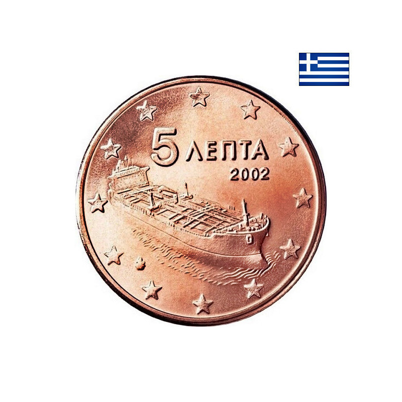 Greece 5 Euro Cent 2002 KM-183 UNC