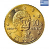 Greece 10 Euro Cent 2002 KM-184 UNC