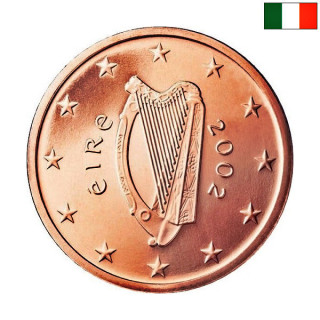 Ireland 1 Euro Cent 2002 KM-32 UNC
