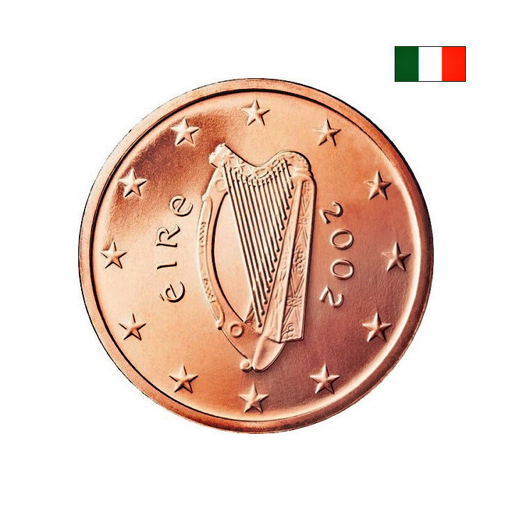 Ireland 1 Euro Cent 2002 KM-32 UNC