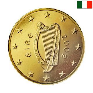 Ireland 10 Euro Cent 2002 KM-35 UNC