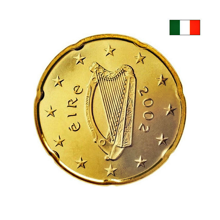 Ireland 20 Euro Cent 2002 KM-36 UNC