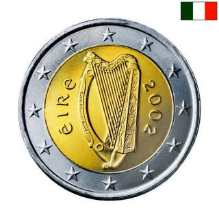 Ireland 2 Euro 2002 KM-39 UNC