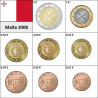 Malta Euro Set (3,88€) 2008 UNC